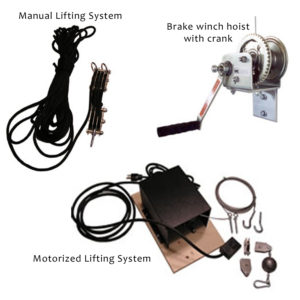 Lifting systems hardtop hoists