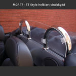 Wind deflector fitted to TT-style roll bars on MG/MGF/MGTF