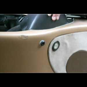 Saab 900 Classic Convertible Reattach speaker cover 2