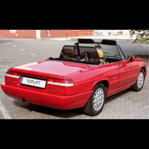 Vindskydd Alfa Romeo Spider 115 snett bakifrån