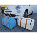 bagageväskor fiat 500 2vaskor colour concept framför bil