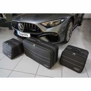 bagageväskor mercedes sl r232 tre väskor i trunk ute