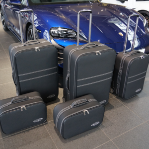 bagageväskor porsche taycan 5 väskor läder fram konstläder sidor