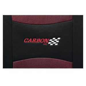 bilklädsel carbon logga rygg