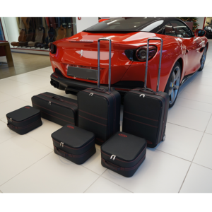 Ferrari portofino bagageväskor alla sex bakom röd söm