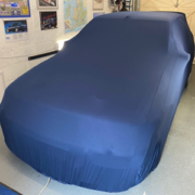 Marinblått inomhus biltäcke mjuk stretch