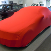 Rött inomhus biltäcke mjuk stretch