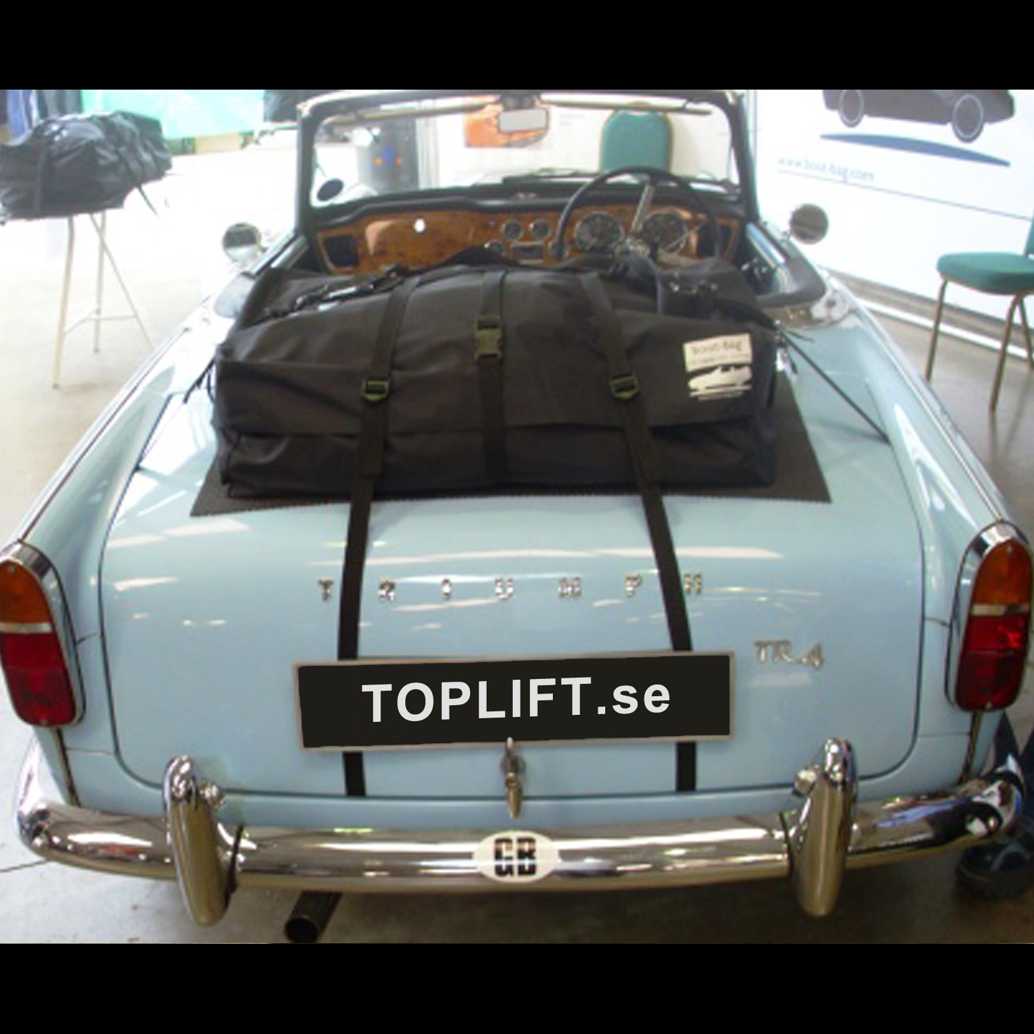 triumph tr4 lastväska orginal